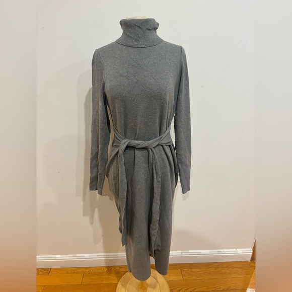 Toccin Knit Tie Front Dress, Size: L - Picture 11 of 13